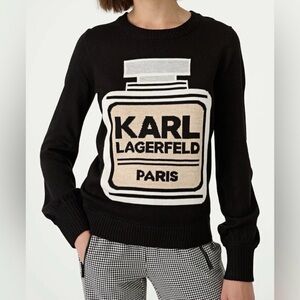 Karl Lagerfeld Paris Black Sweater Size M